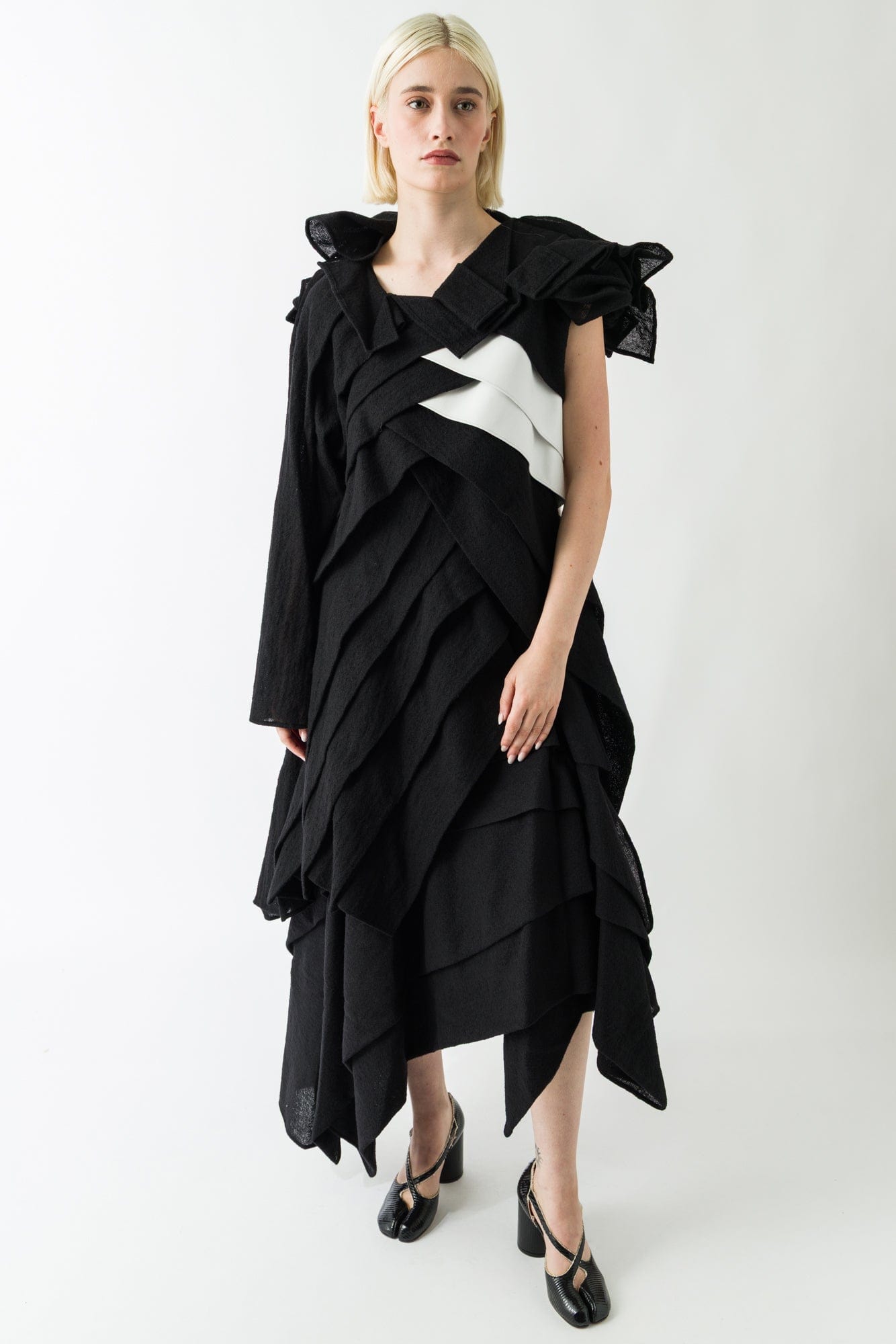 Yohji Yamamoto Cross Pleated Dress