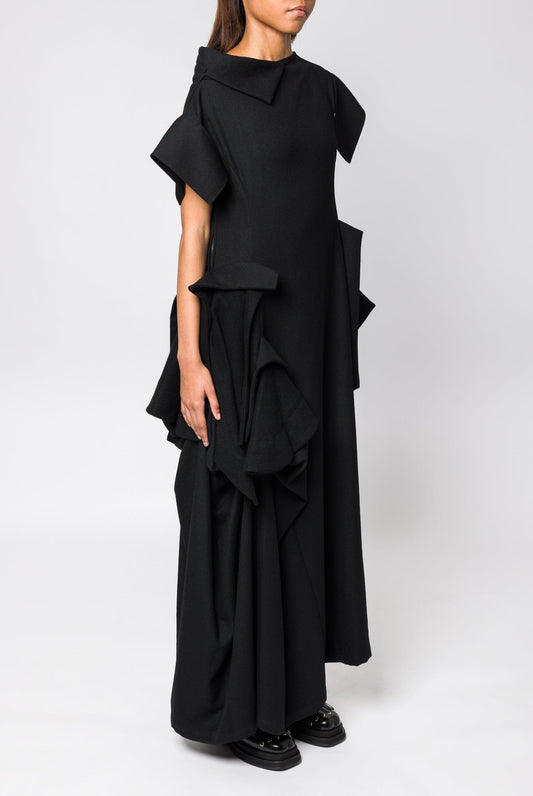 Yohji Yamamoto Asymmetry Sleeveless Dress side