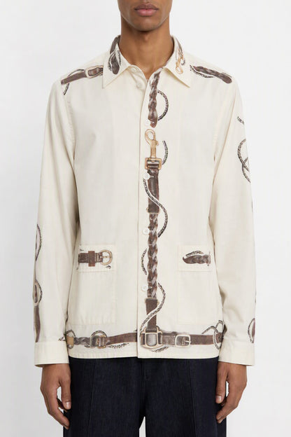 Acne Studios White Printed Shirt