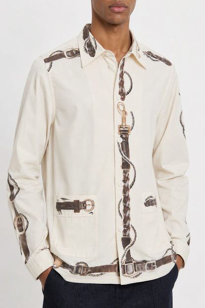 Acne Studios White Printed Shirt side
