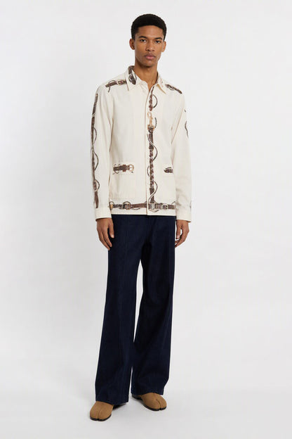 Acne Studios White Printed Shirt full look