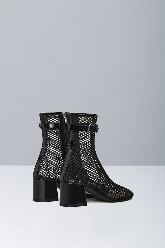 Alaïa Fishnet Boots back