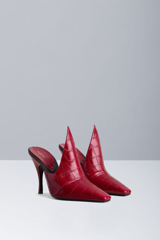 Alaïa Court Mules 100 side