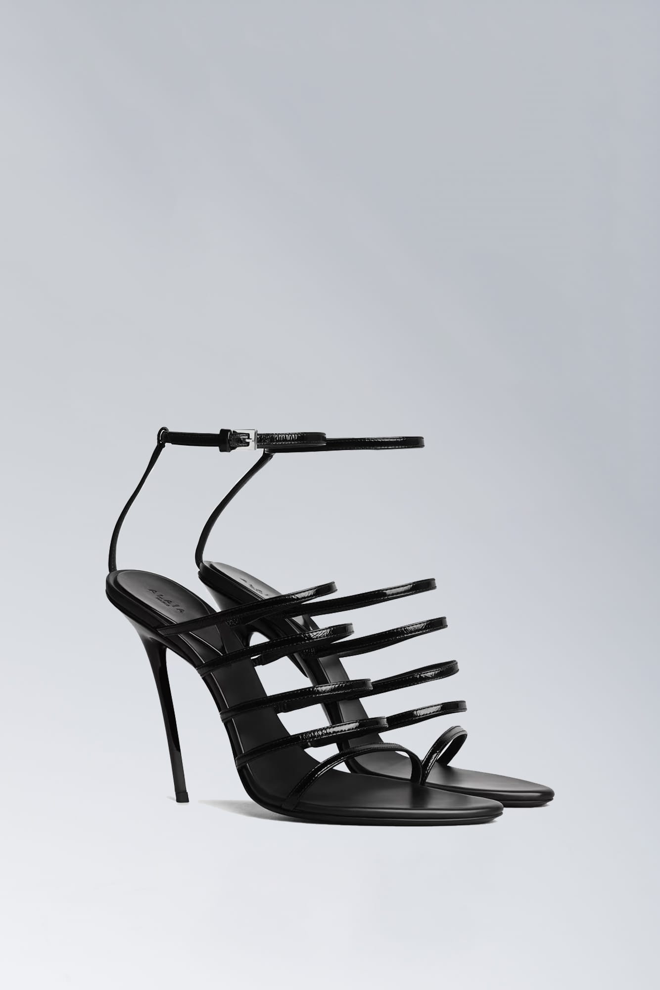 Alaïa Heeled Sandals in Noir side