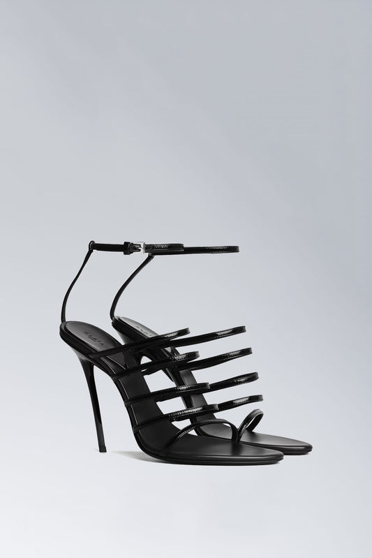 Alaïa Heeled Sandals in Noir side