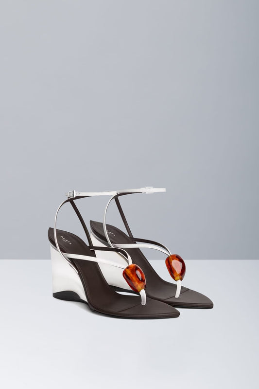 Alaïa Invisible Jewel Mule side