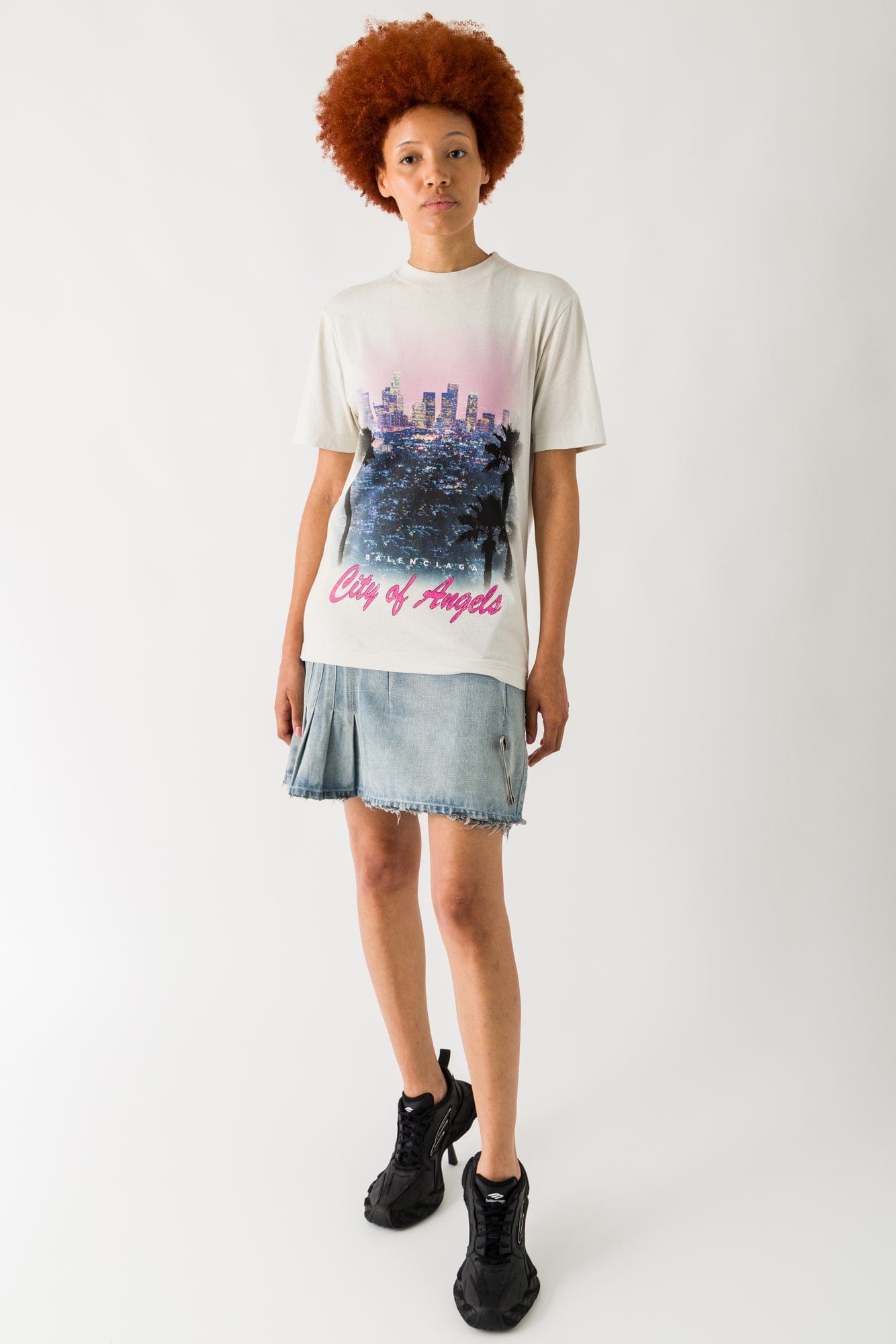 Balenciaga Layered T-Shirt Dress full look