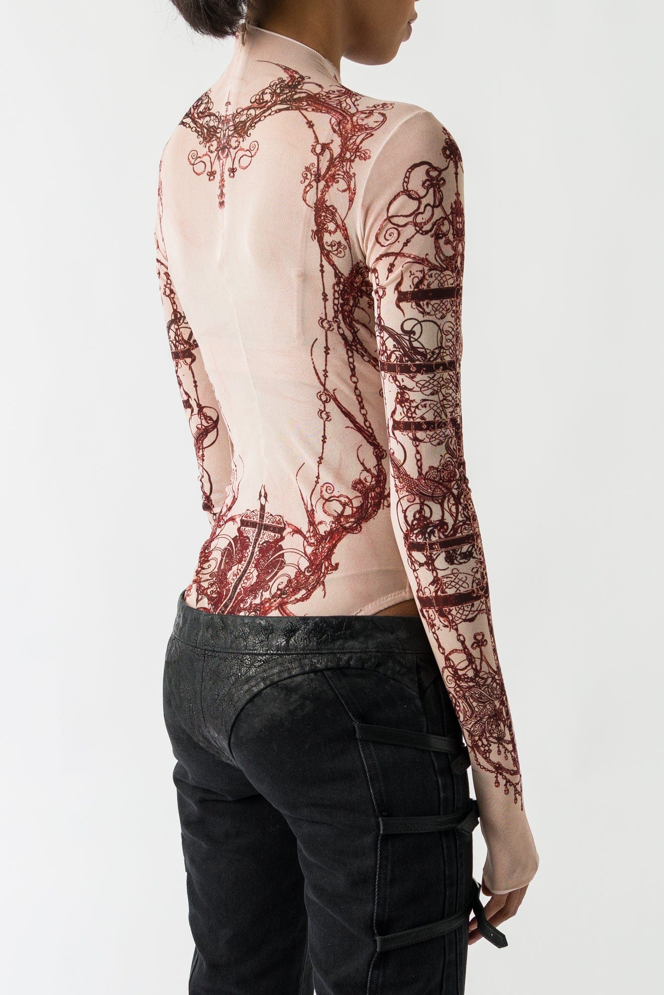 Dilara Findikoglu Mesh Tattoo Body Suit