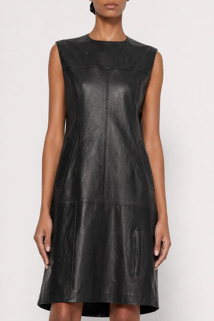 Maison Margiela Leather Midi Dress