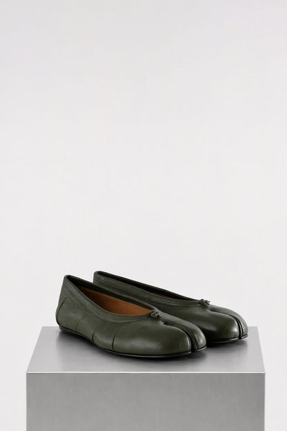Maison Margiela Tabi Ballerina New in Green side
