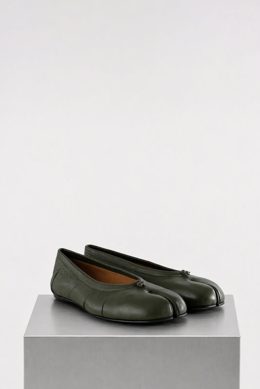 Maison Margiela Tabi Ballerina New in Green side