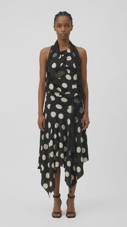 Junya Watanabe Draped Halter Neck Dress
