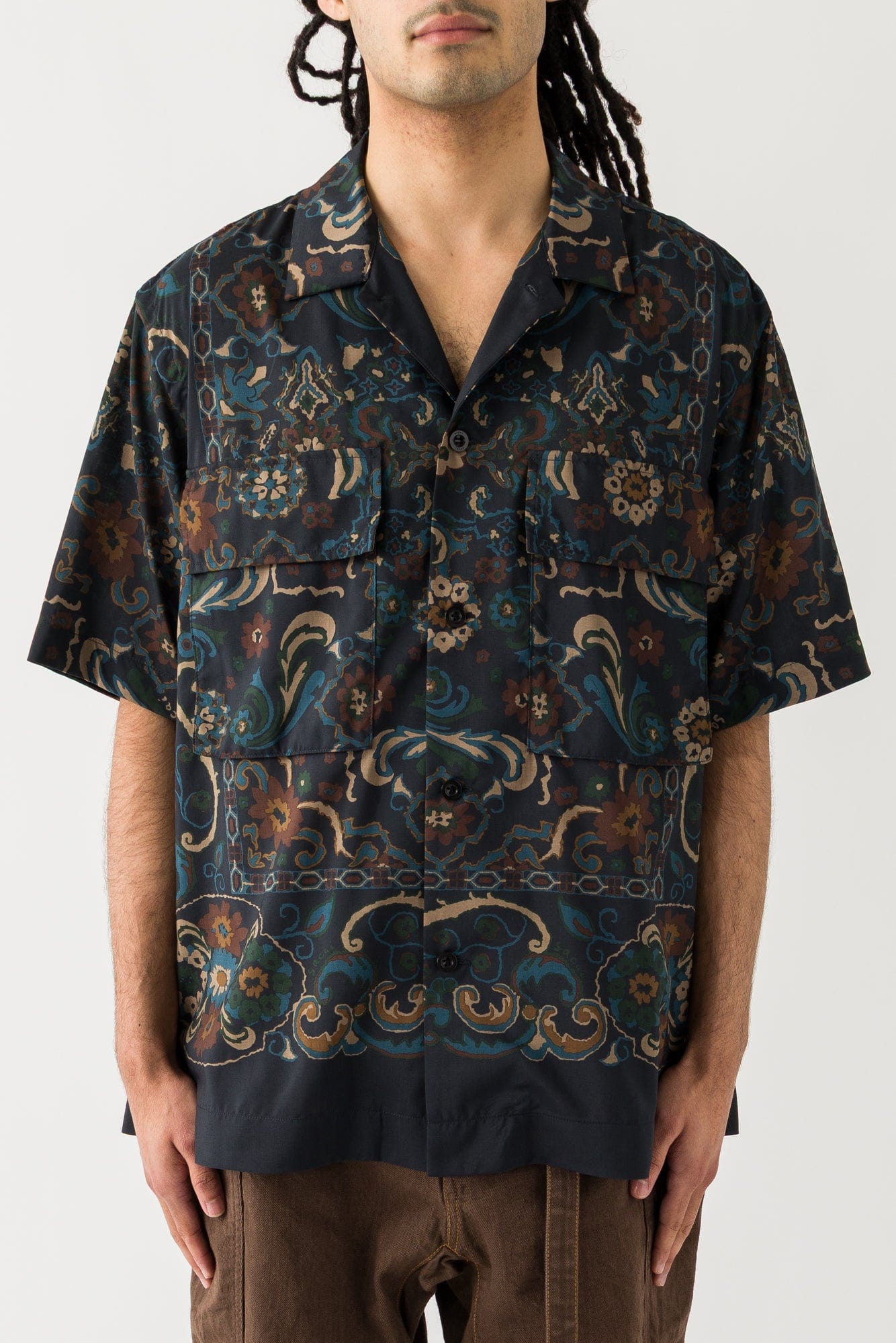 Sacai Floral Print Shirt