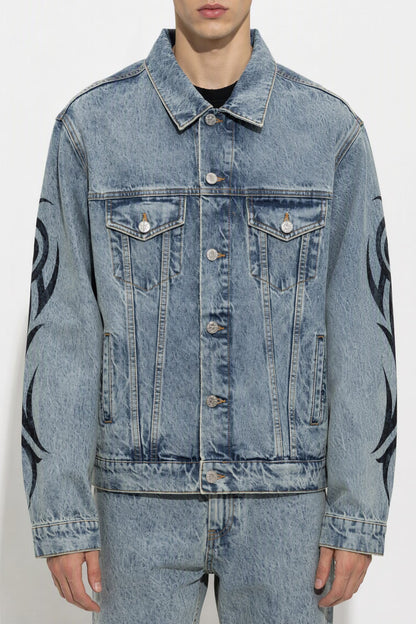 Vetements Graffiti Tribal Denim Jacket