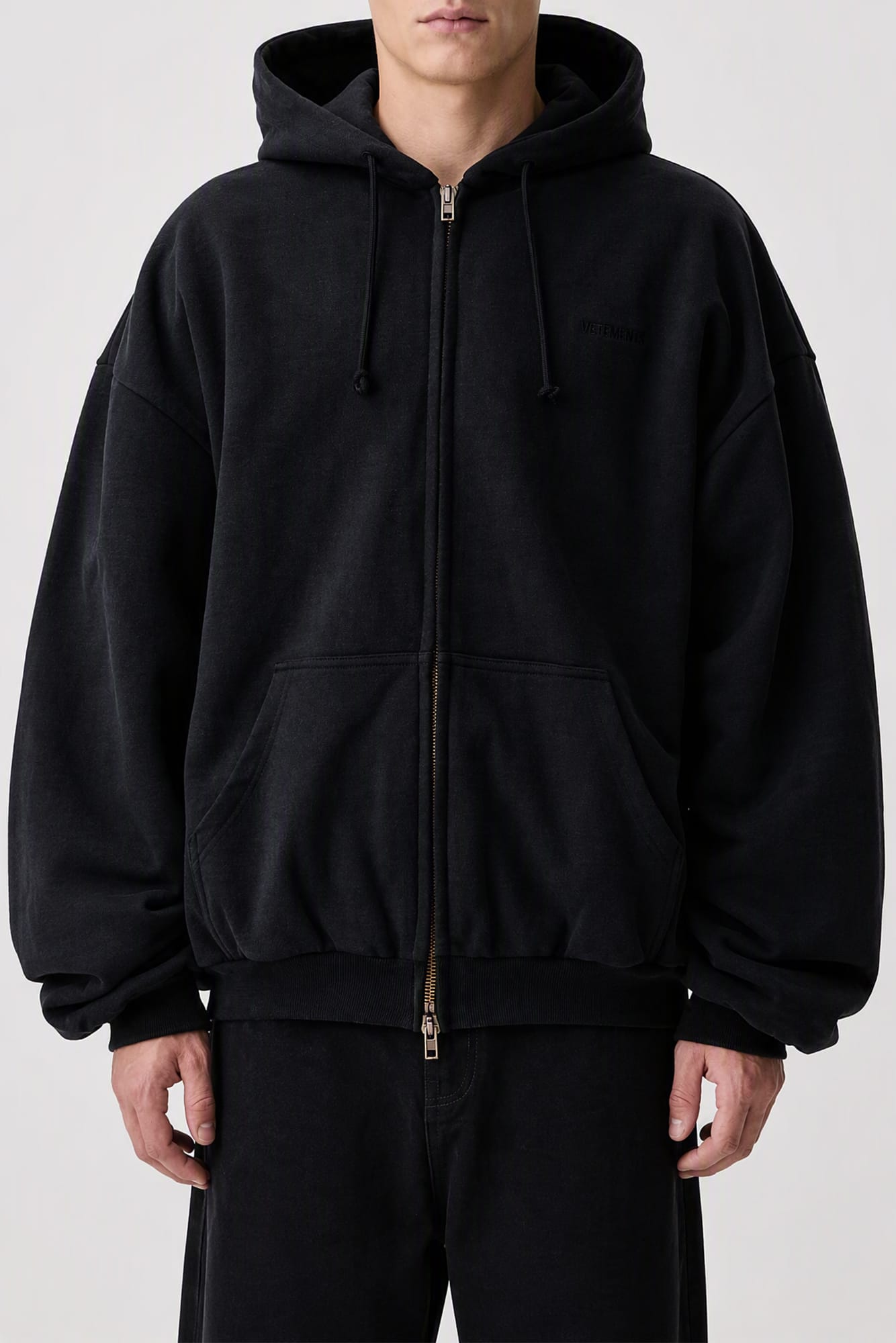 Vetements Puffed Zip-Up Hoodie