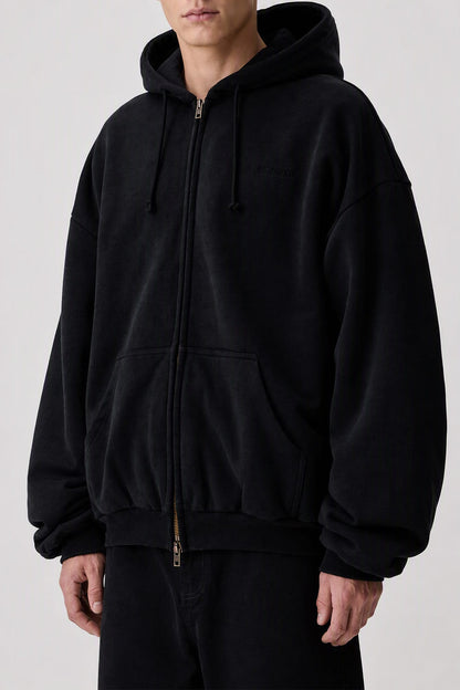 Vetements Puffed Zip-Up Hoodie side