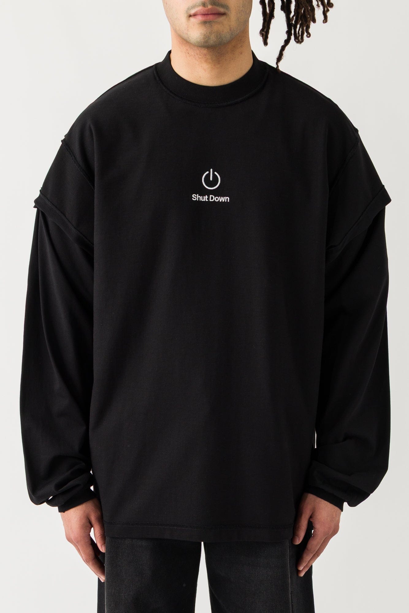 Vetements Shut Down Embroidered Reworked Longsleeve