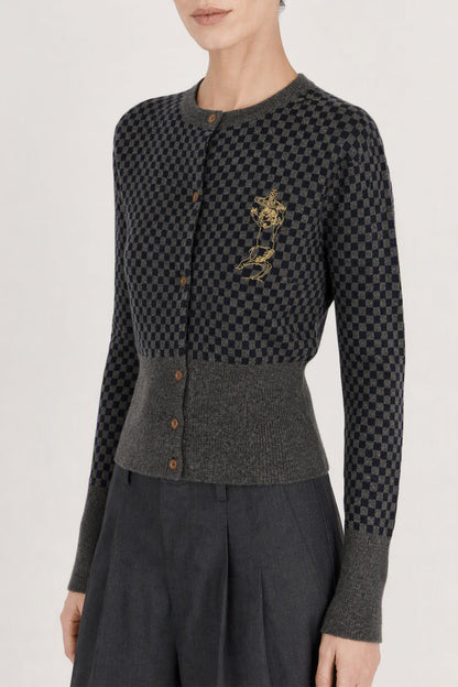 Vivienne Westwood Checkmate Cardi side