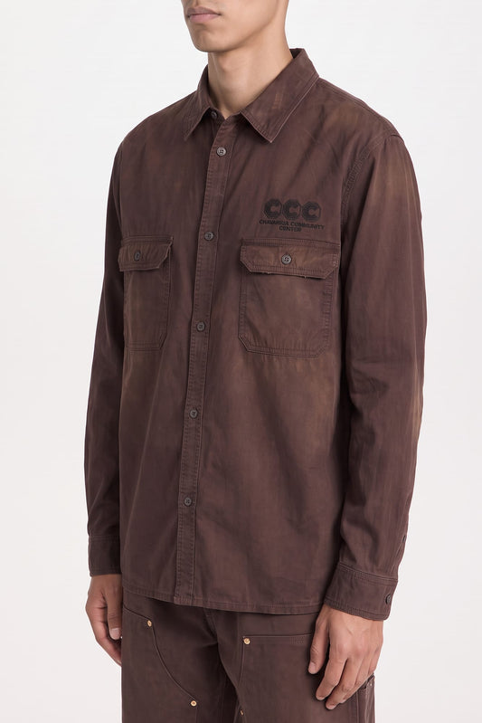 Willy Chavarria Workwear Corcoran Overshirt side