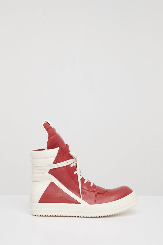 Rick Owens Geobasket in Cardinal Red