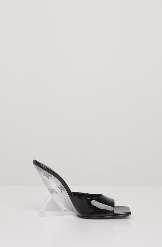 The Attico Cheope Mule 105mm in Black